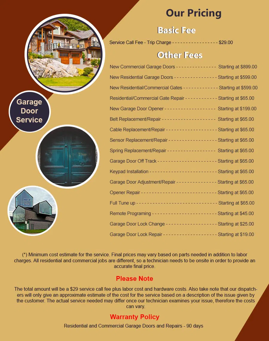 5 Star Garage Doors Ayer, MA 978-228-3052 - pricelist6